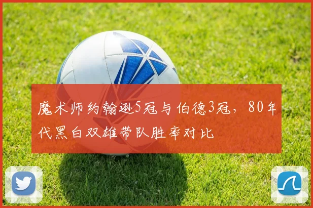 魔术师约翰逊5冠与伯德3冠，80年代黑白双雄带队胜率对比